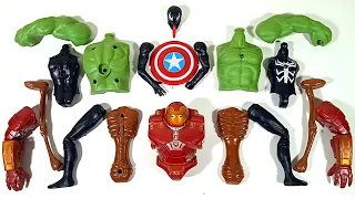 AVENGERS TOYS ASSEMBLE HULK BUSTER, HULK SMASH, SIREN HEAD, VENOM SUPERHERO