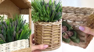 4 Jute craft ideas / 4 IDEAS from JUTE