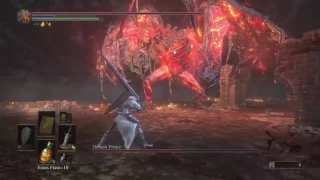 DARK SOULS 3, Lothric Knight Greatsword vs Demon Prince (ng+4).