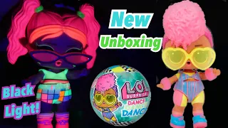 LOL SURPRISE DANCE DANCE DANCE with BLACK LIGHT! Unboxing!