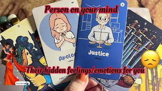 Person on your mind: Their Hidden feelings/ emotions for you?🥰 Hindi tarot card reading | love