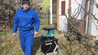 Makita UD2500 elektromos ágaprító gyakorlati teszt | Kerti gép | Aprító