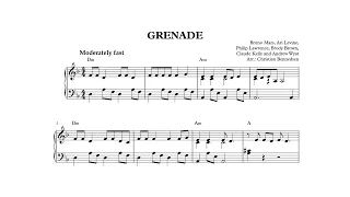 Grenade - Piano