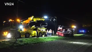 11.11.2019 - VN24 - Rotator salvage - "The Beast" helps fire engine out of the ditch