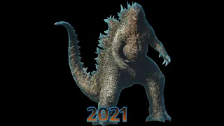 evolution of Legendary godzilla (2014-2054 roar fan-made)