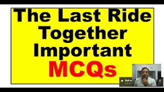 Mcqs The Last Ride Together by Robert Browning part II