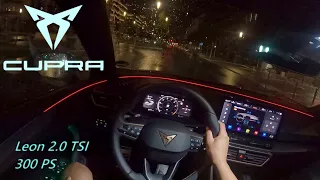 2023 Cupra Leon 2.0 TSI 300 PS CITY NIGHT POV DRIVE FRANKFURT (60 FPS)