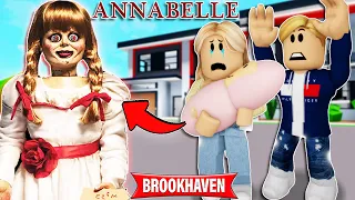 ESSA BEBÊ ERA SECRETAMENTE A BONECA ANNABELLE | Roblox Brookhaven 🏡Rp | Historinhas