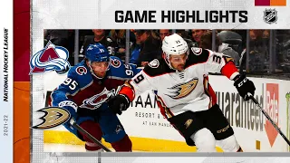 Avalanche @ Ducks 1/19/22 | NHL Highlights