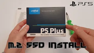 Crucial P5 Plus M.2 SSD 1TB PS5 install