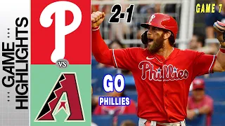 D-backs vs. Phillies [NLCS CHAMPIONSHIP] GAME.7 Hightlights (10/24/23) | MLB Hightlights 2023