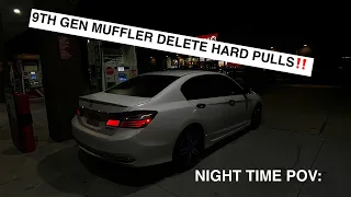 2017 Honda Accord Sport Night Time POV HARD PULLS!!