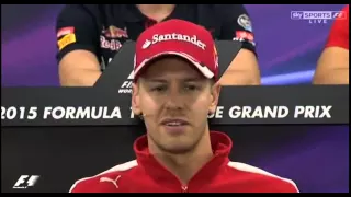 F1 2015 Suzuka GP Vettel  Button Driver Press Conference