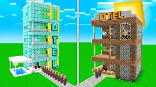 ZENGİN OTEL VS FAKİR OTEL! 😱 - Minecraft