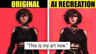 This NEW way of STEALING art using Ai is INCREDIBLY sneaky...