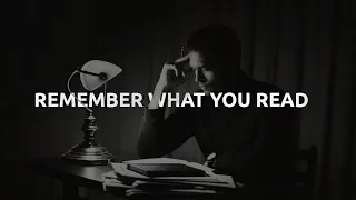 How To Remember What You Read - Dr. Jordan Peterson