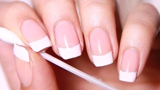 DIY French Manicure (salon nails at home)