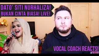 Vocal Coach Reacts! Dato' Sri Siti Nurhaliza! Bukan Cinta Biasa! Live!