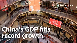 China's GDP hits record growth
