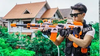 LTT Game Nerf War :  Special Police Warriors SEAL X Skill Nerf Guns Fight Inhuman Group Street