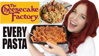 Trying EVERY PASTA From The Cheesecake Factory! Which one is THE best?