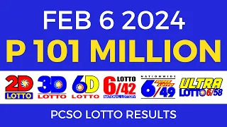 Lotto Result February 6 2024 9pm PCSO