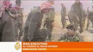 Ali Hassan Al-Majid executed in Iraq