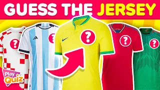 Guess The National Team by their Jersey ⚽🏆👕 | Quiz Football | PlayQuiz Challenge