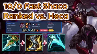 Clean Sheet Shaco vs. Hecarim - S13 Ranked[League of Legends] Full Gameplay - Infernal Shaco