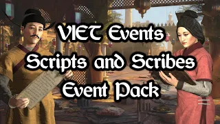 CK3 VIET Mod: Scripts and Scribes Event Pack Trailer