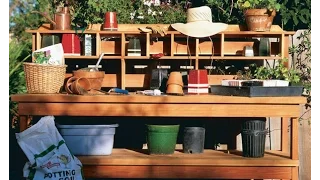 15 Potting Bench Plans To Make Gardening Work Easy