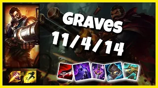 Graves vs Evelynn NA Challenger JUNGLE (11/4/14) Gameplay Replay - Patch 10.23