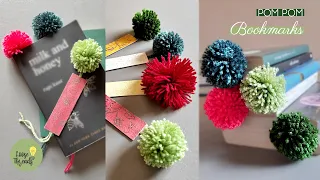 10 Minute DIY : Pom-Pom Bookmarks | Cute & Easy Yarn Bookmarks