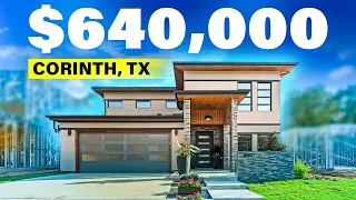 TOUR A TEXAS MODERN HOME W/ Steel Construction | Living in Dallas Texas: Corinth, Texas