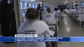 Families of Alabama inmates confront top lawmakers