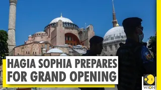 Erdogan visits Hagia Sophia ahead of grand reopening on 24th July