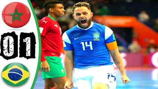 ملخص مباراة البرازيل والمغرب - ربع نهائي كأس العالم لكرة الصالات 2021 (9/26/2021)