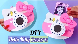 How to make paper hello Kitty camera / Handmade hello Kitty camera / DIY hello Kitty camera