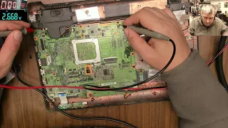 How a faulty mosfet looks like - HP G60-214EM laptop repair