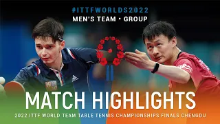 Highlights | Tomas Koldas (CZE) vs Wang Zexuan (CAN) | MT Grps | #ITTFWorlds2022