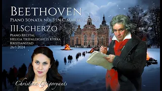 Beethoven: Piano Sonata no. 3 in C major, Opus 2. III. Scherzo.