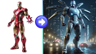 Superheroes but (Robot) Transformers Part 2(Marvel & DC) #marvel #avengers #trendingshorts #edit #