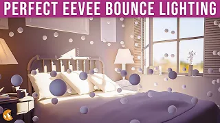 Perfect Eevee bounce lighting with (and without) irradiance volume light probes in Blender