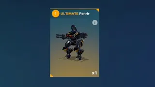 I GOT AN ULTIMATE AT LAST! CRAZY FULL ULTIMATE FENRIR JOURNEY! (War Robots)