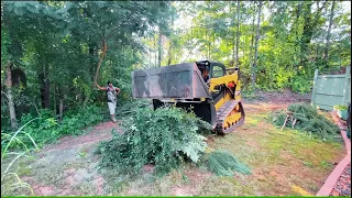 Cat Skid Steer 4 in 1 Bucket At Work