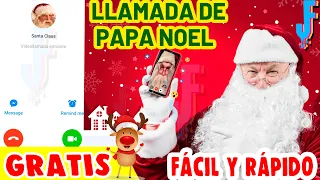 LLAMADA FALSA de PAPA NOEL GRATIS - TUTORIAL para recibir la llamada de Santa Claus en tu celular