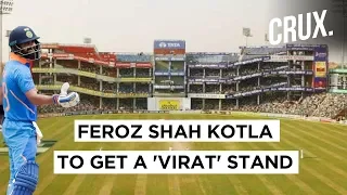 Virat Kohli's 'grand'stand at Feroz Shah Kotla stadium | CRUX