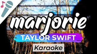 Taylor Swift - marjorie - Karaoke Instrumental (Acoustic)