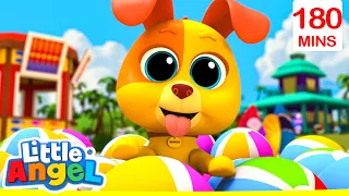 Bingo's Song (B-I-N-G-O) 🐶 | Bingo and Baby John | Little Angel Nursery Rhymes and Kids Songs