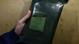 Lithuanian Army MRE food pack test.